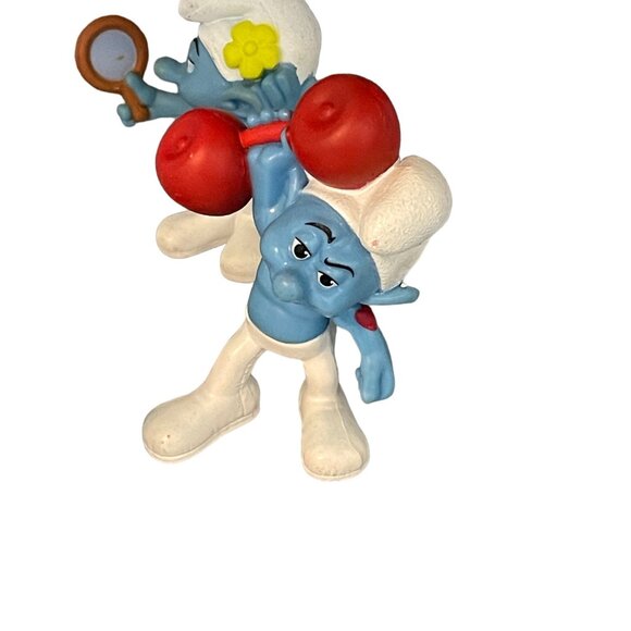 Four McDonald's Troll Smurfs Hefty, Panicky, Vanity Doll Figures - Picture 3 of 5